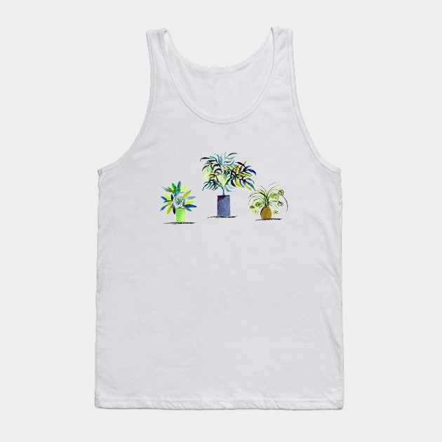 Houseplants Four Tank Top by Shirtacle